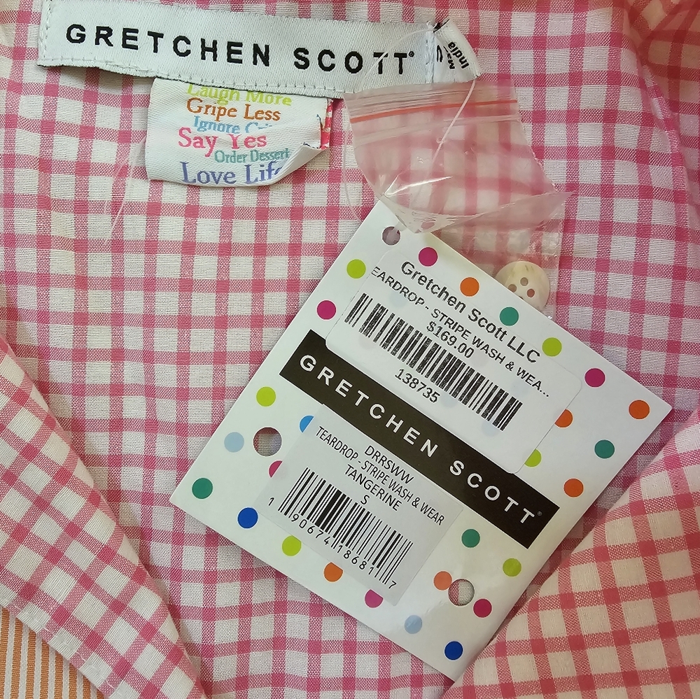 Gretchen Scott Teardrop - Stripe wash & wear dress, size S - Picture 4 of 12
